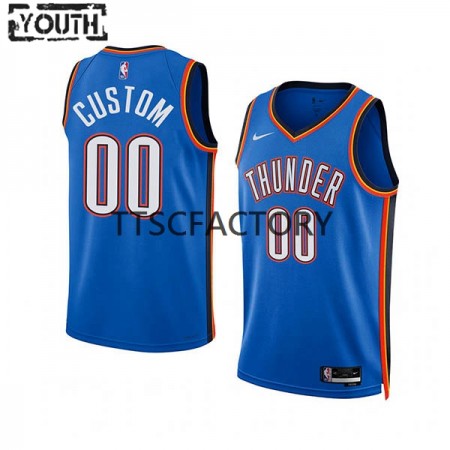 Dres Oklahoma City Thunder Prilagođeni Nike 2022-23 Icon Edition Plava Swingman - Dječji